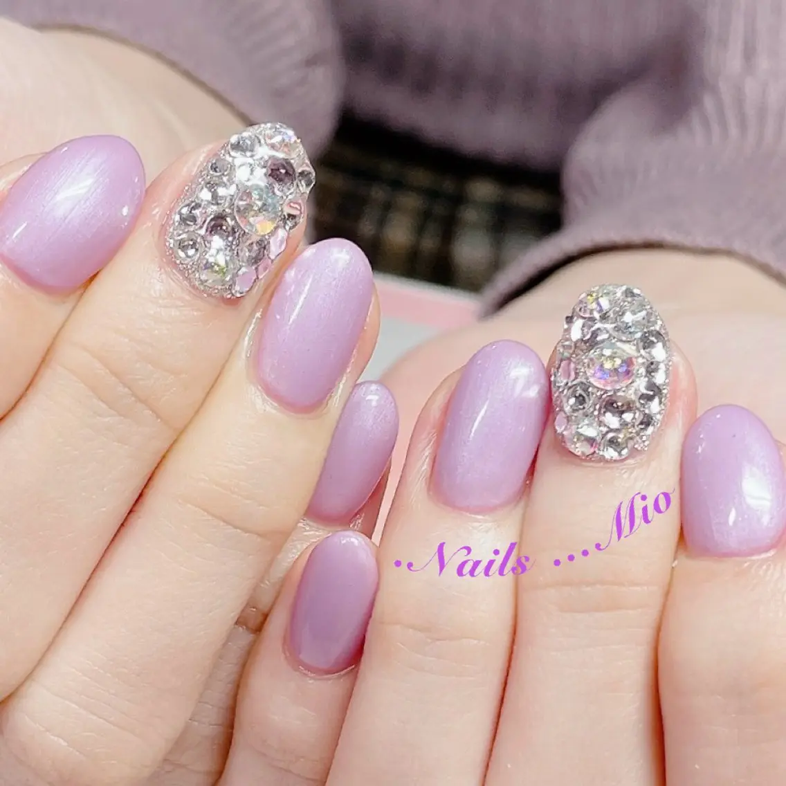 ネイル アートネイル ストーンネイル .Nails Mio 赤羽西ネイルサロンのネイルデザイン