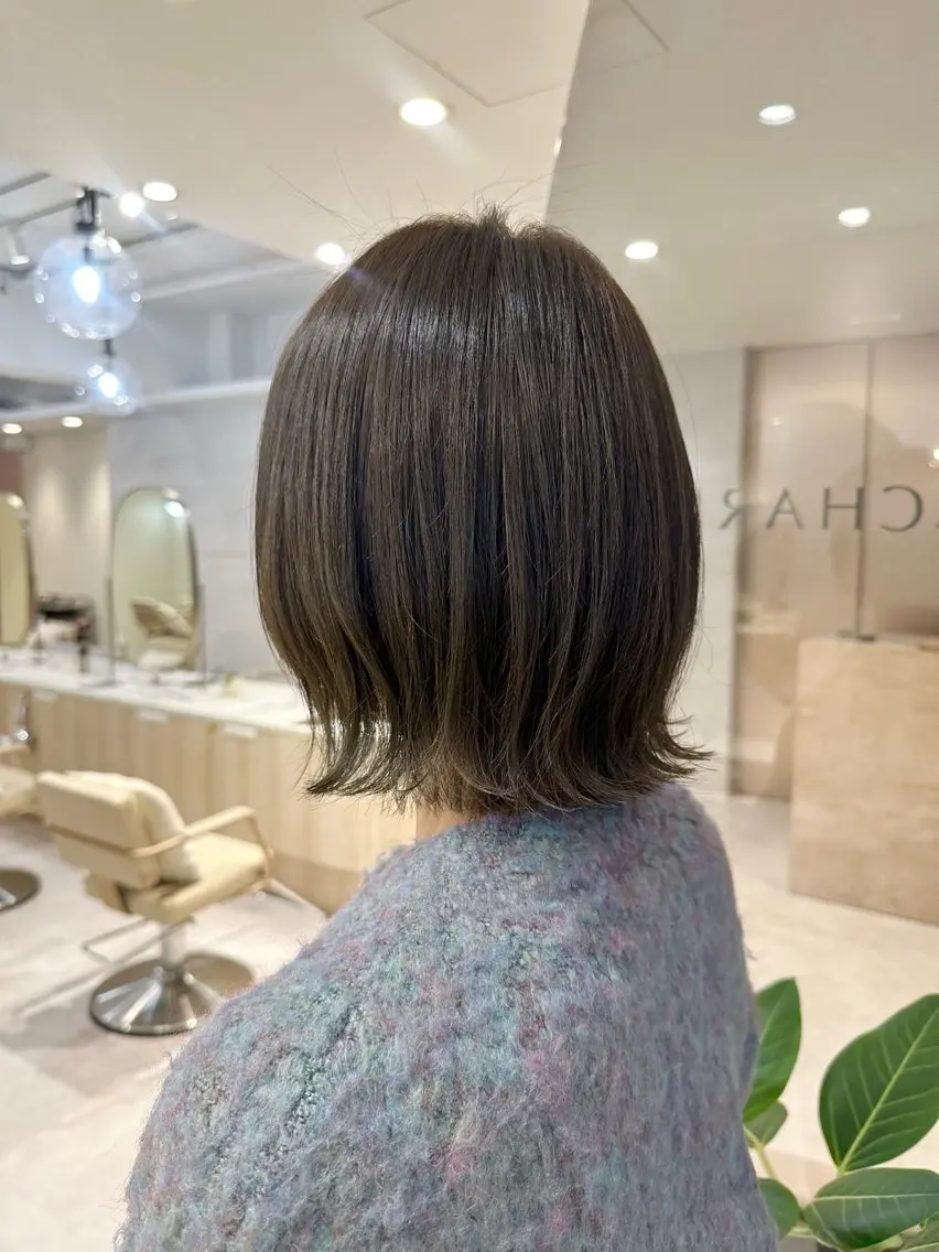 ミディアム 似合わせ/透明感 /顔まわりカット🌿のヘアスタイル