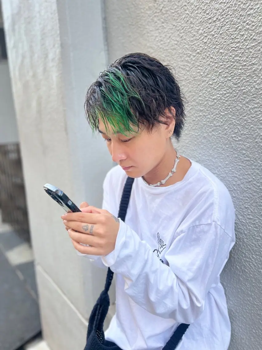 ショート カラー メンズ ヘアカラー トリートメント 宮永 智香のヘアスタイル