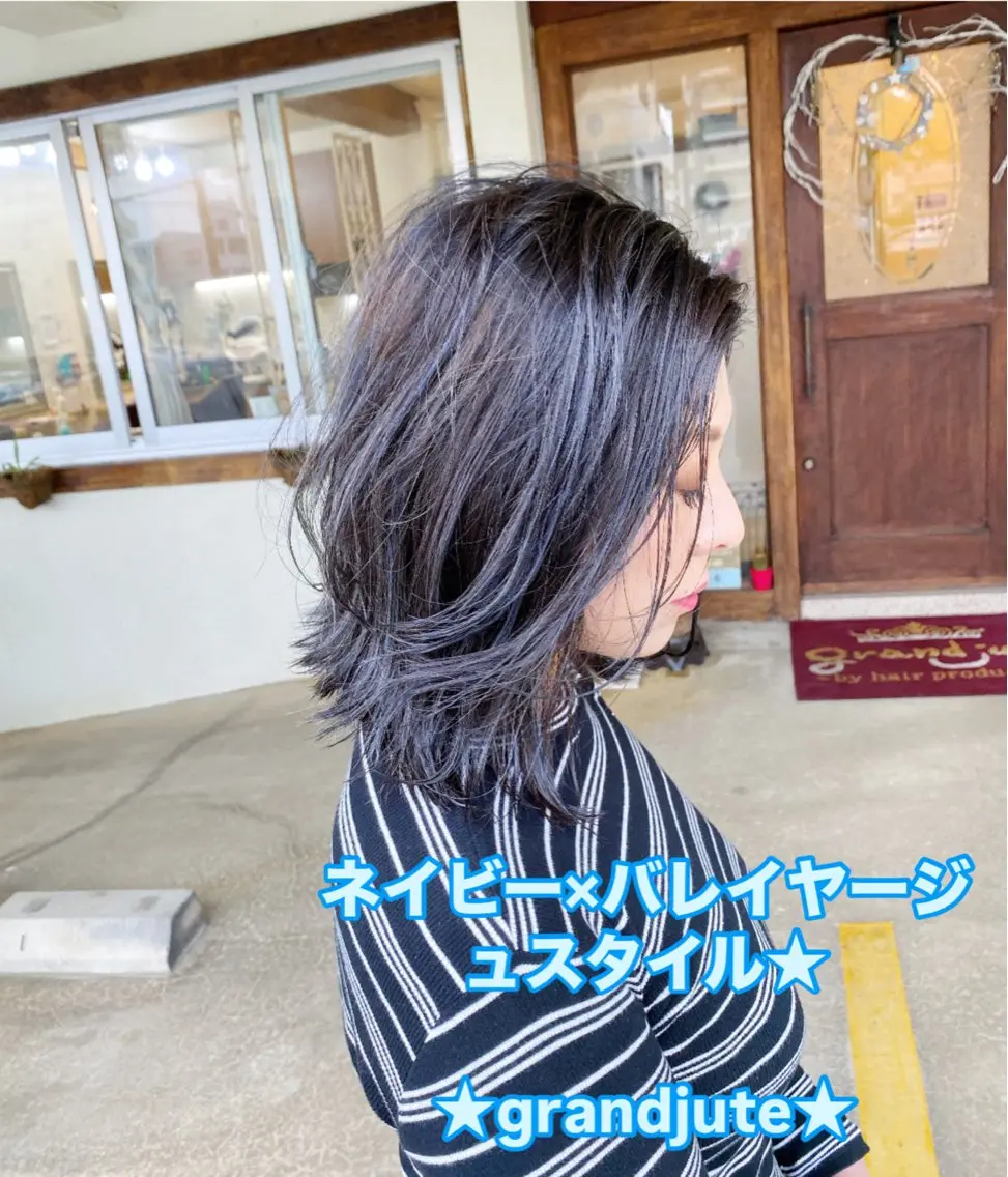 ミディアム カラー イルミナカラー カット ヘアカラー grand juteのヘアスタイル