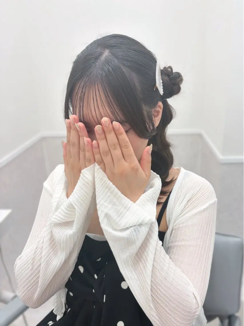 ミディアム ヘアアレンジ 福与 美和のヘアスタイル