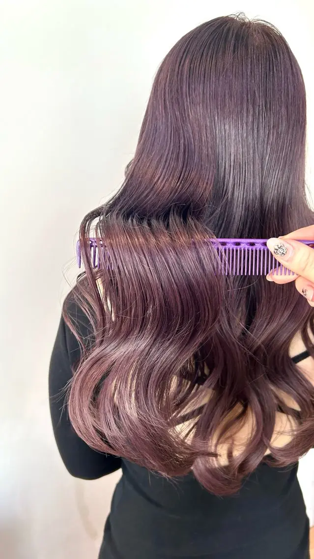ロング パープルカラー null 《 栞 》のヘアスタイル