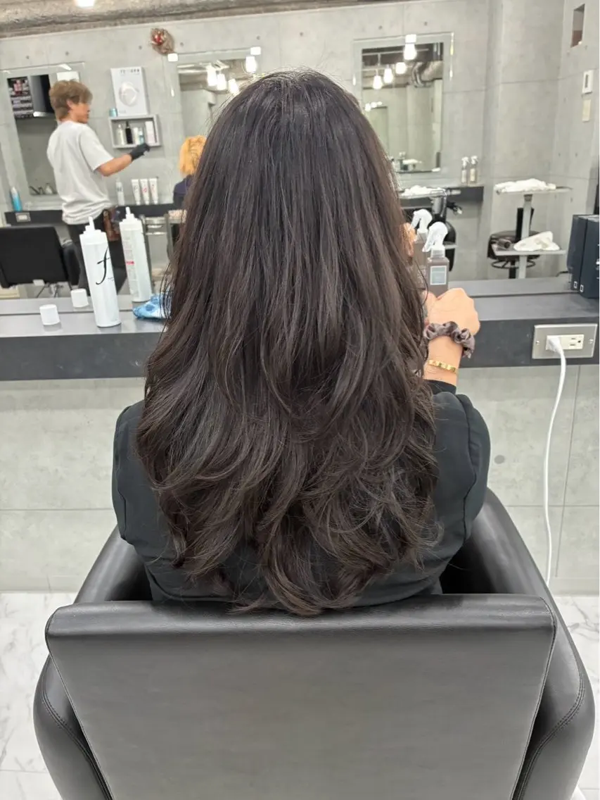 ロング パーマ カット パーマ Endearing 🌟銀座のヘアスタイル