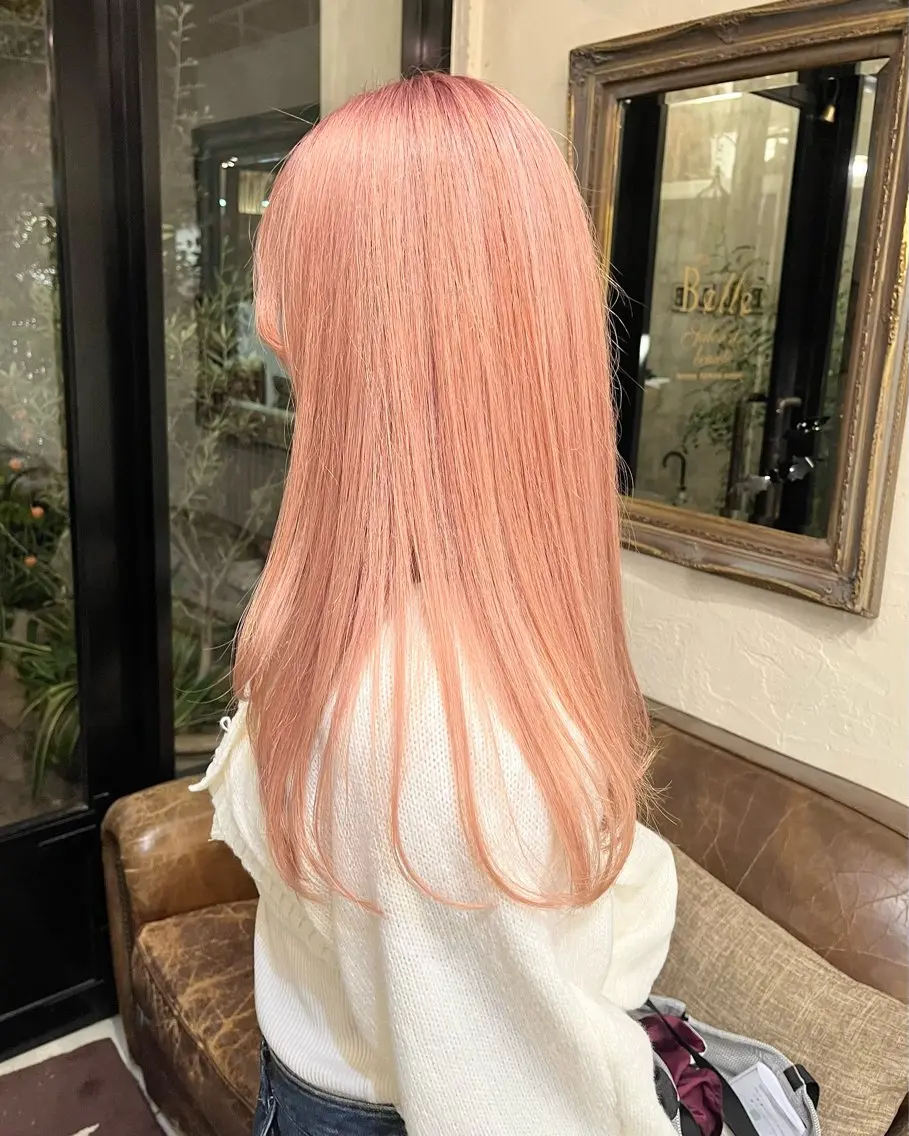 ロング rena/レイヤー /顔まわりのヘアスタイル