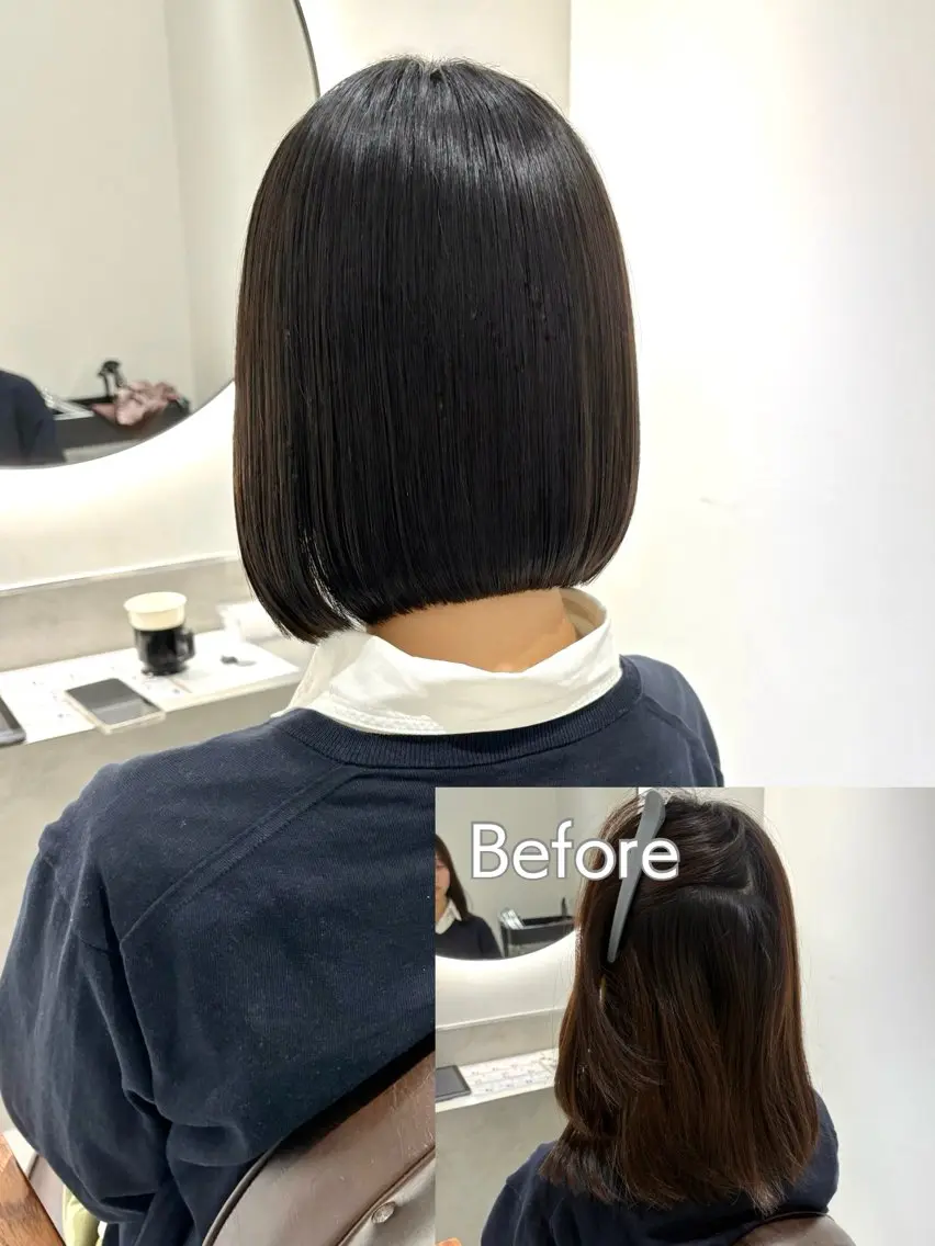ショート 髪質改善 似合わせカット 縮毛矯正 トリートメント カット ヘッドスパ 髪質改善 縮毛矯正/ レイヤー/銀座/本木のヘアスタイル