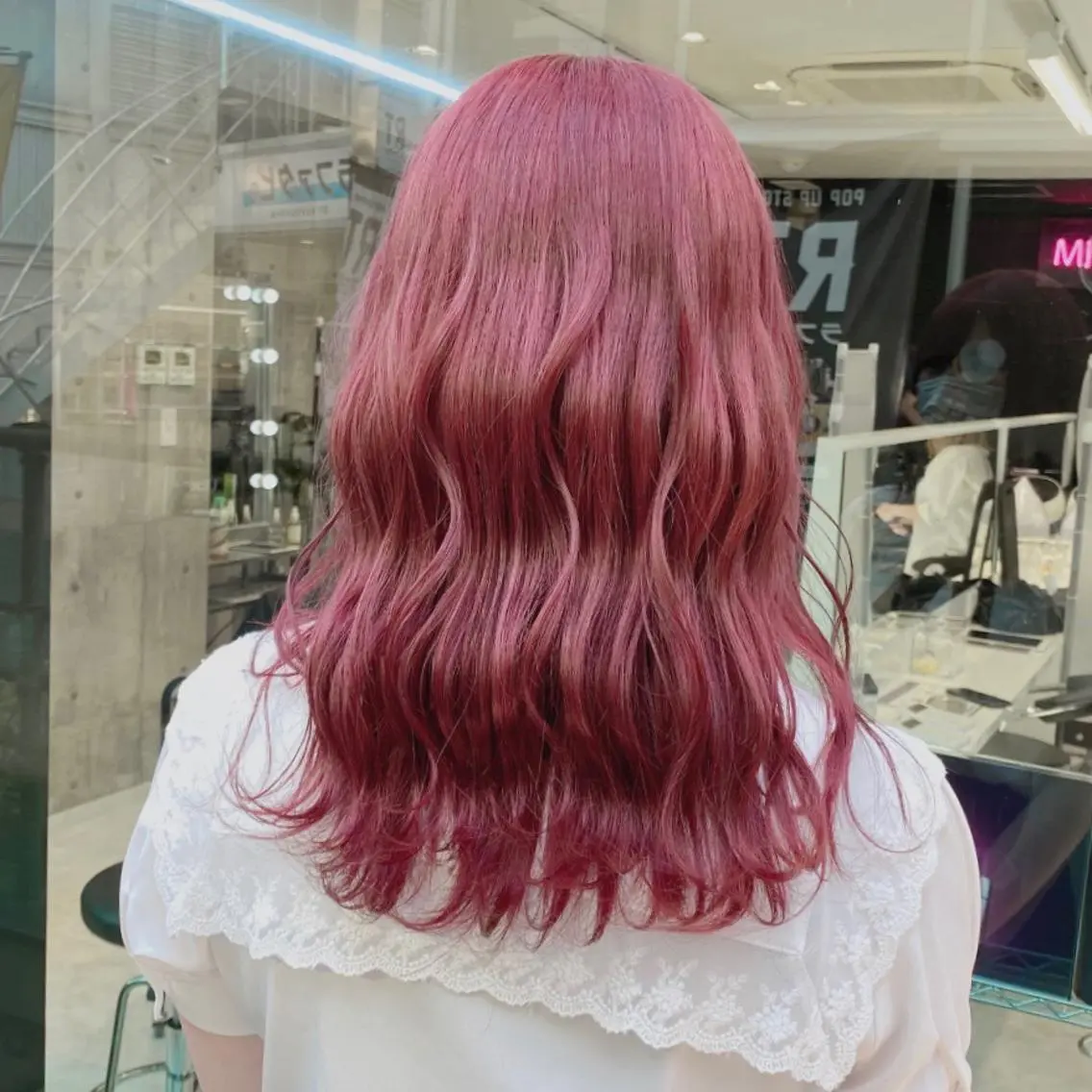 ロング カラー ヘアアレンジ メンズ キッズ ブリーチの髪様 MASATOのヘアスタイル