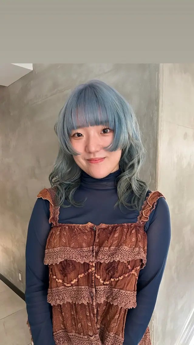 ロング カラー カット ヘアカラー トリートメント タナカ カナ🫧のヘアスタイル