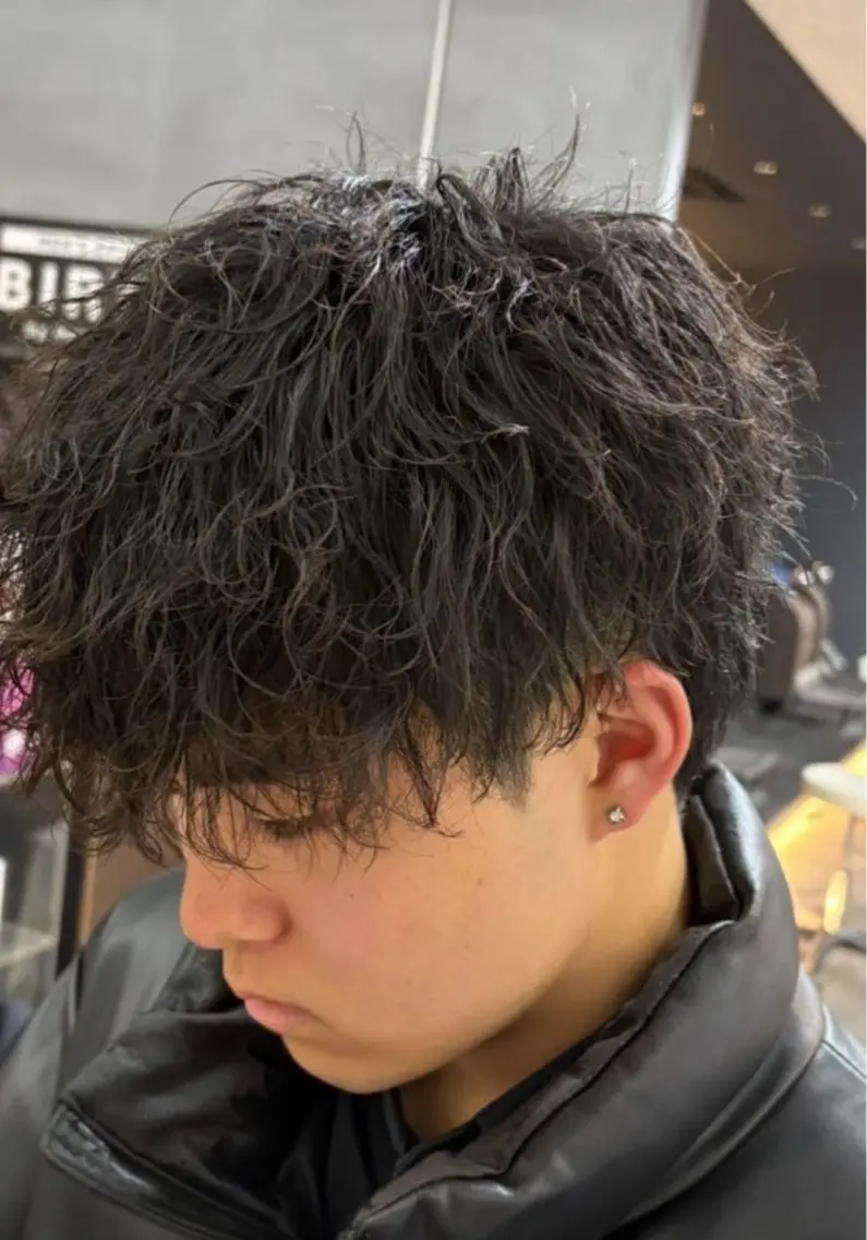 メンズパーマモデル💚の写真