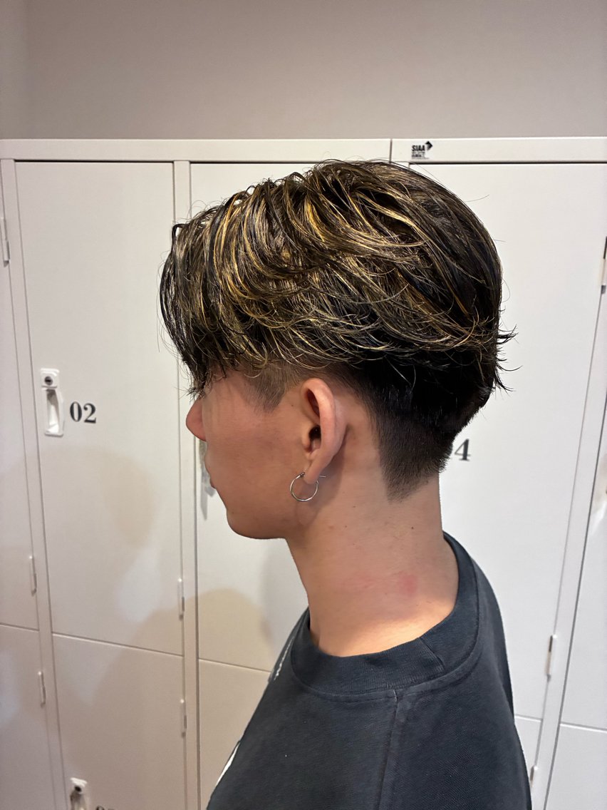 カラー パーマ メンズ 長澤 太陽のヘアスタイル