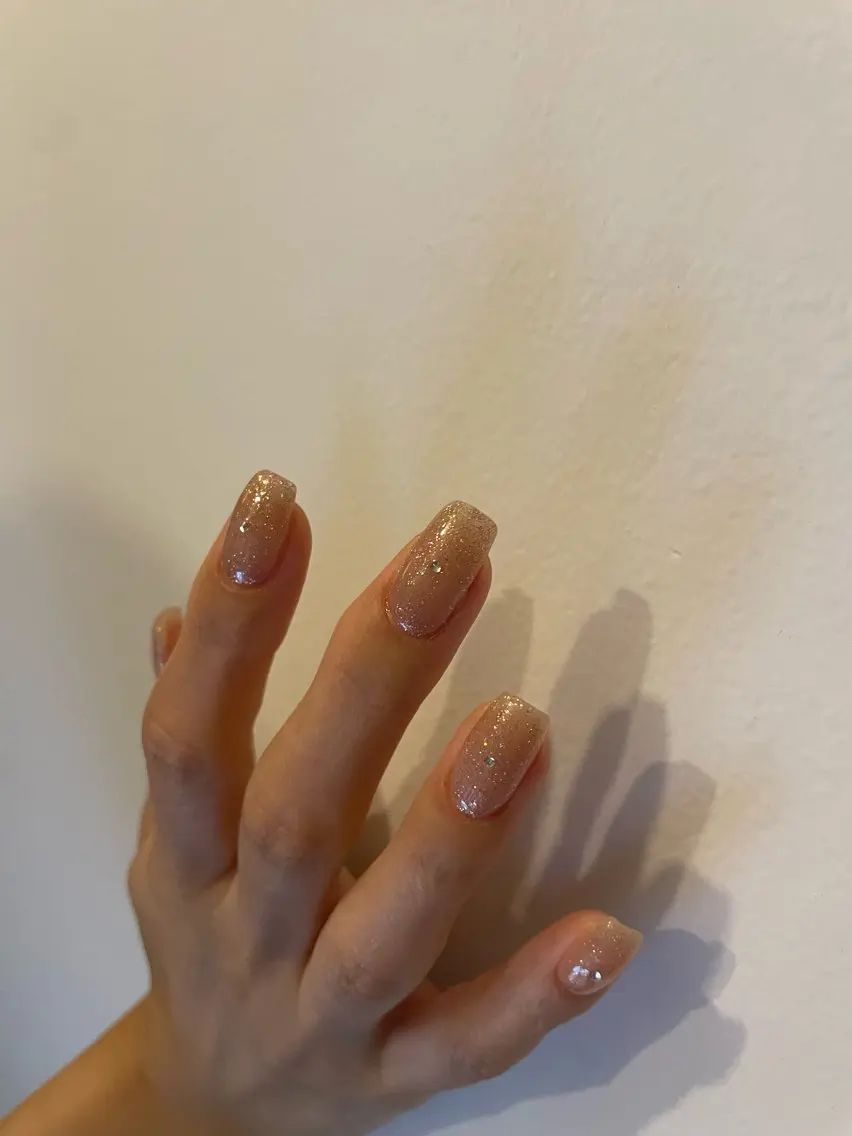 ネイル ラメ(グリッター) ワンカラーネイル ストーンネイル ハンドネイル roof nailのネイルデザイン