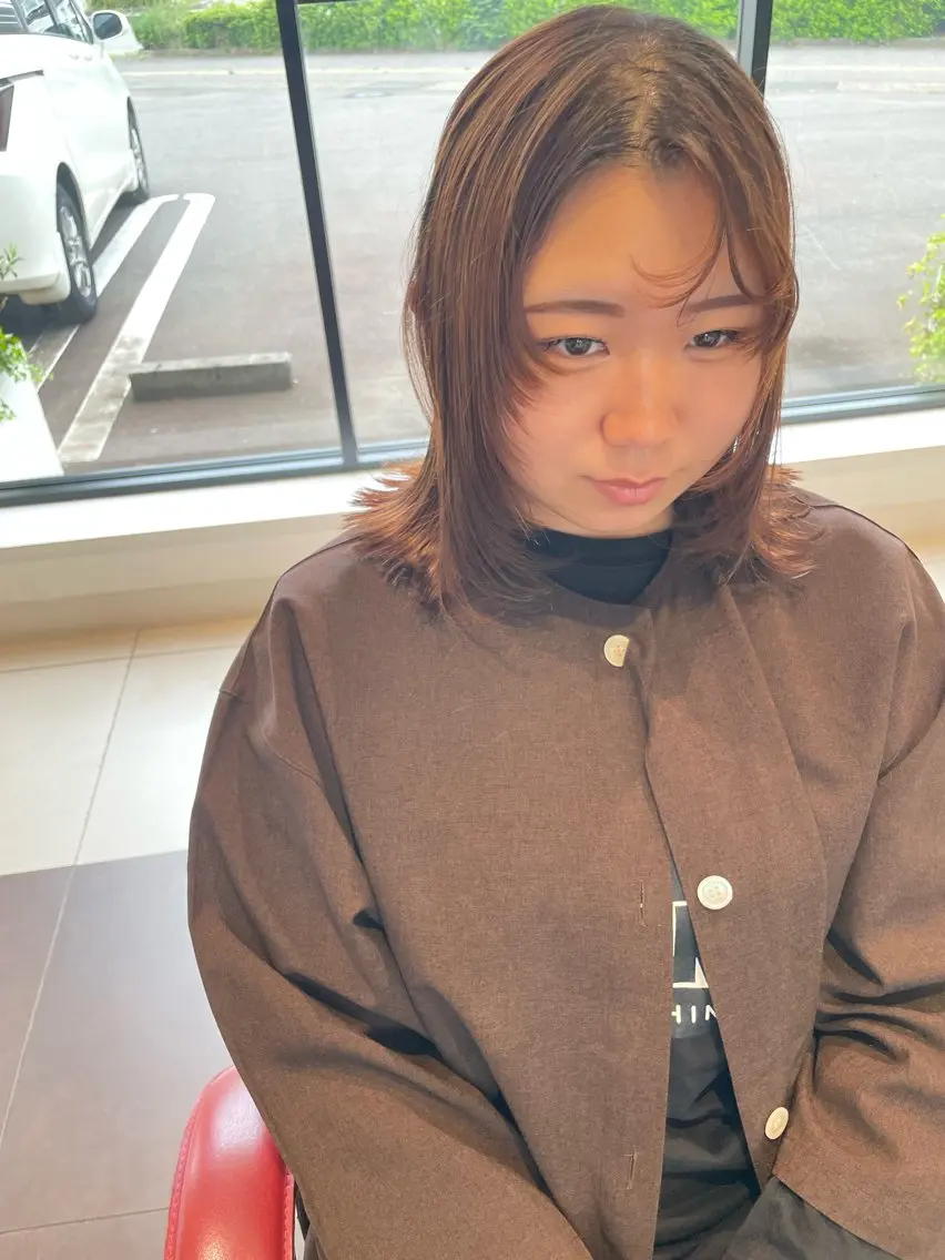 ミディアム ミディアムパーマ 山田 由貴のヘアスタイル