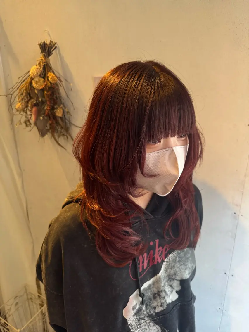 ミディアム カット ヘアカラー 透明感カラー/ レイヤー/SHUNのヘアスタイル
