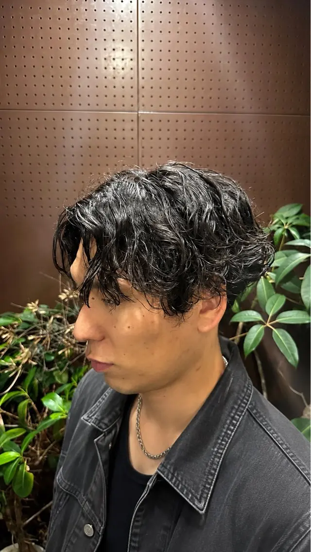 ショート パーマ パーマ 新屋敷 拓大のヘアスタイル