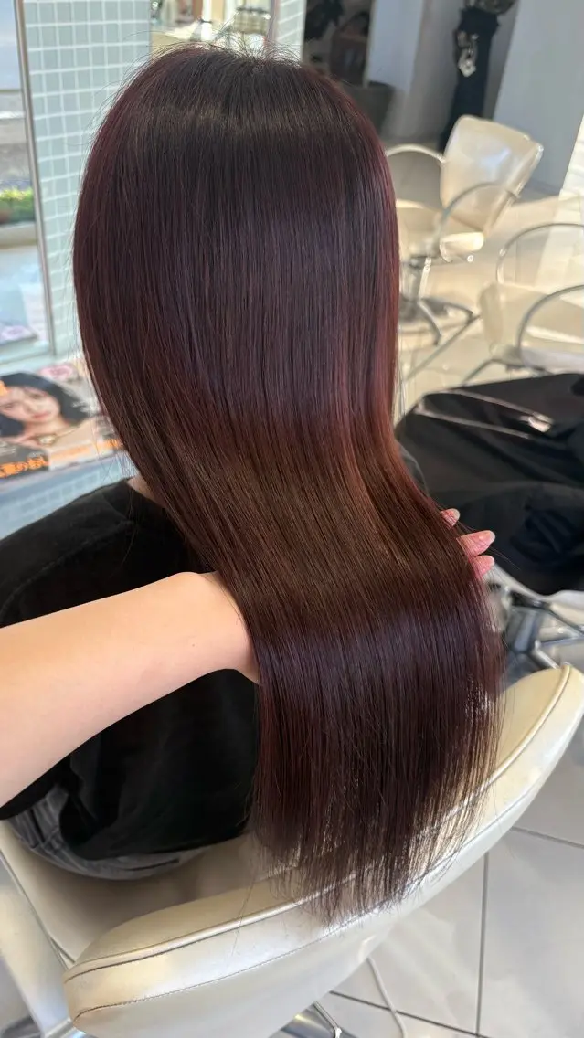 ロング カラー ヘアカラー トリートメント 盛れる韓国ヘア🩰/ ワンホンヘア/華のヘアスタイル