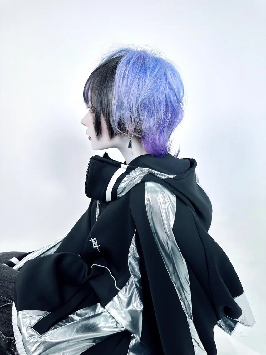 ショート カラー デザインカラー ヘアカラー トリートメント レイヤー/ウルフ ハイトーンhiroのヘアスタイル