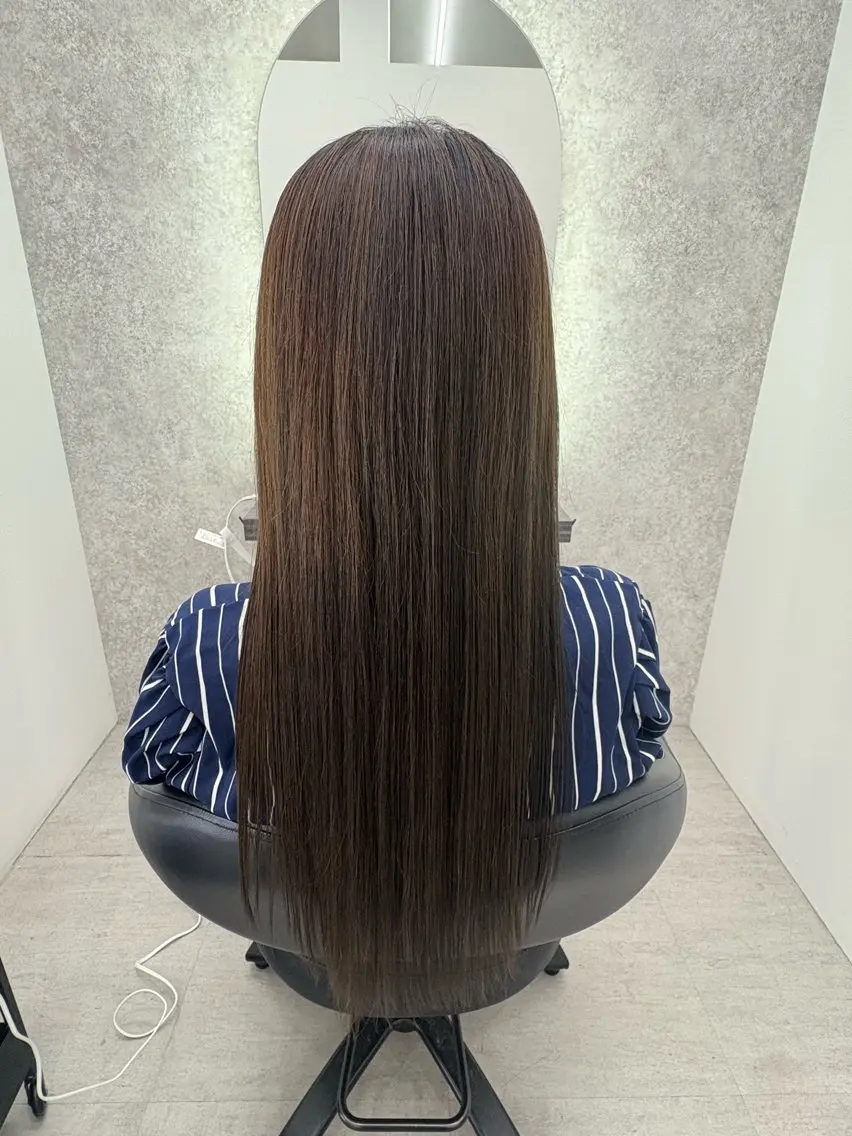 カラー アッシュ 田中 あやかのヘアスタイル