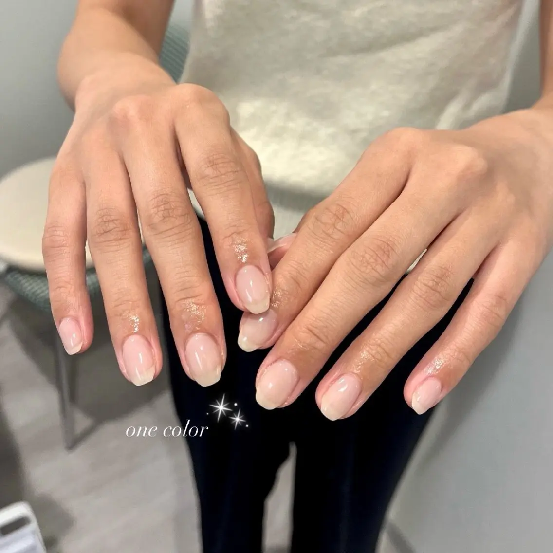 ネイル ロングネイル ワンカラーネイル シンプルネイル 夏ネイル ハンドネイル 横浜Nailist 𝜗𝜚春菜のネイルデザイン