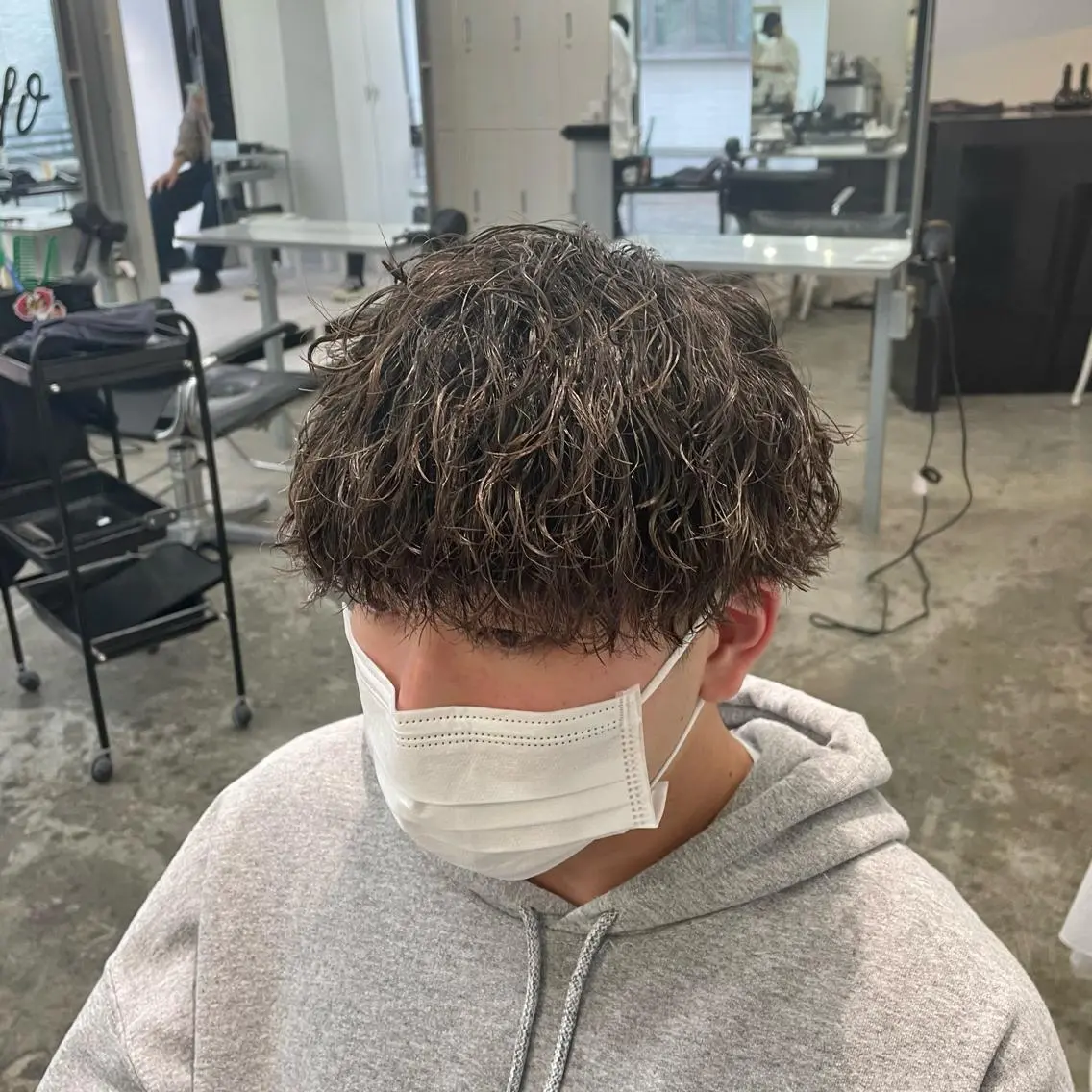 ショート パーマ メンズ カット パーマ メンズ特化美容師/ 藤戸 椋のヘアスタイル