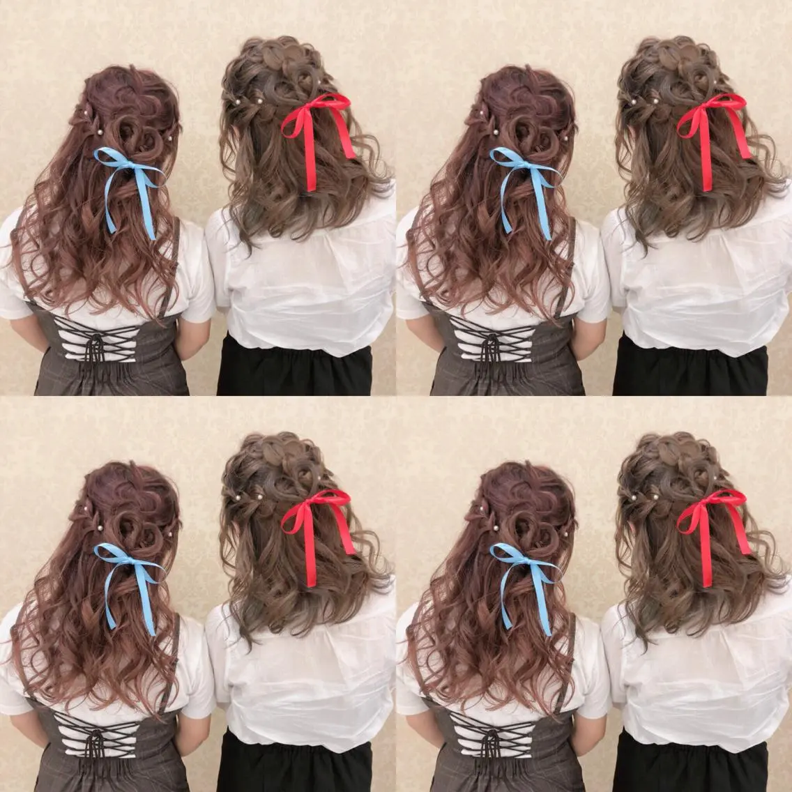 セミロング ヘアアレンジ ハーフアップ 🌷MAYU 🌷のヘアスタイル