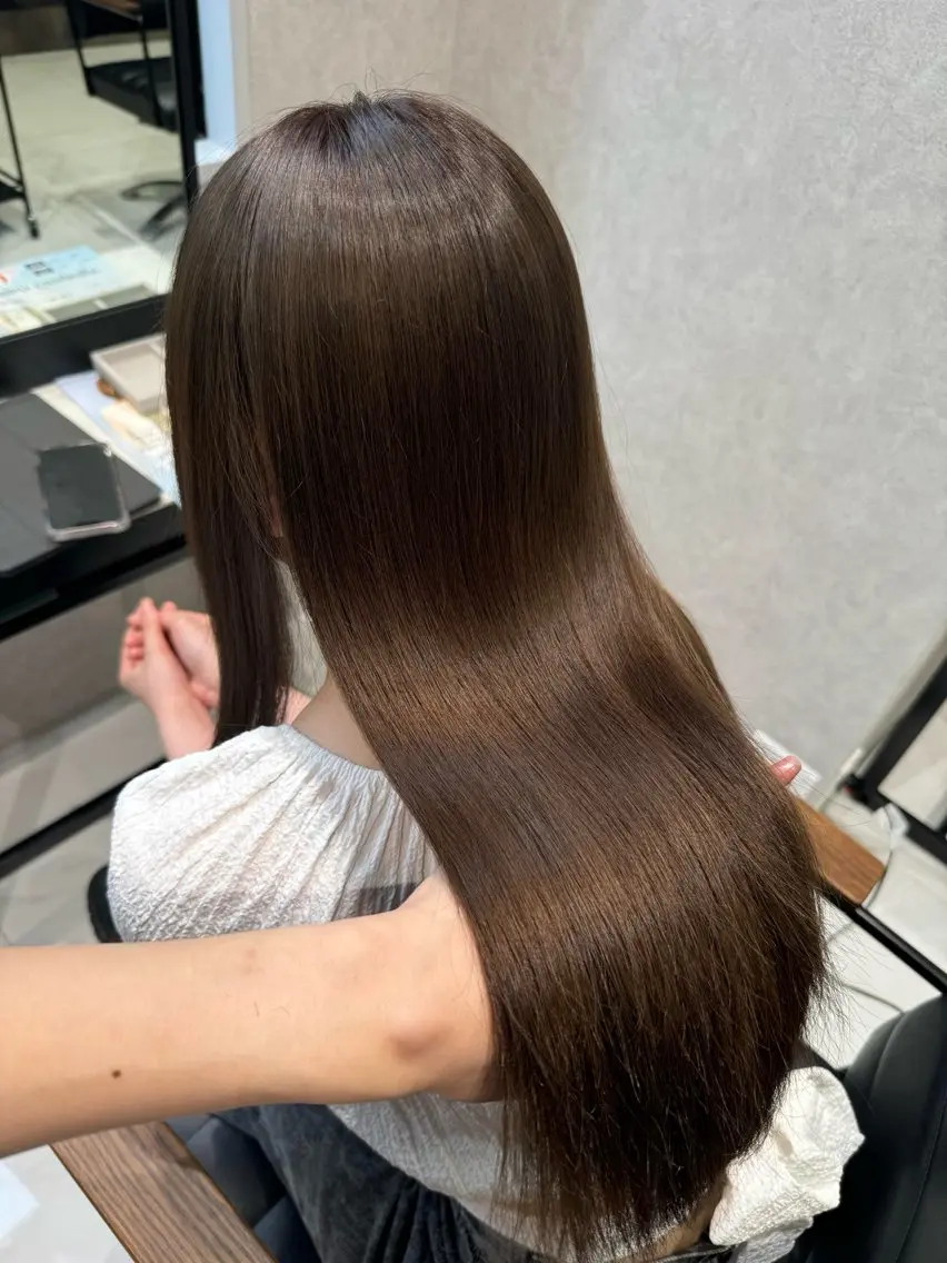 カラー 透明感カラー×顔周り mizuki🫧のヘアスタイル