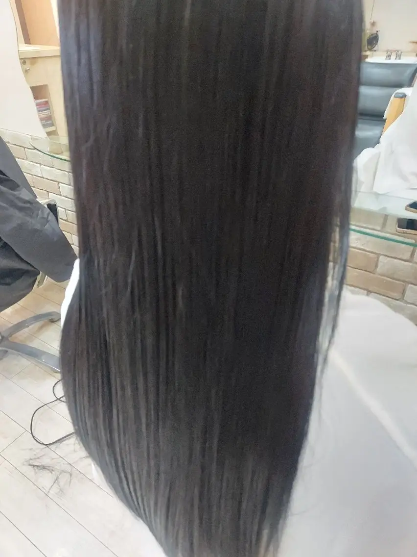 調節カット+髪質改善縮毛矯正＋全体カラーの写真