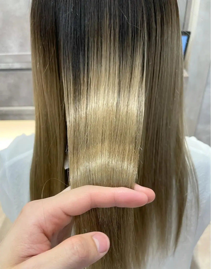 【縮毛矯正がかけられない程に痛んでしまった方に】カット+酸性ストレートの写真