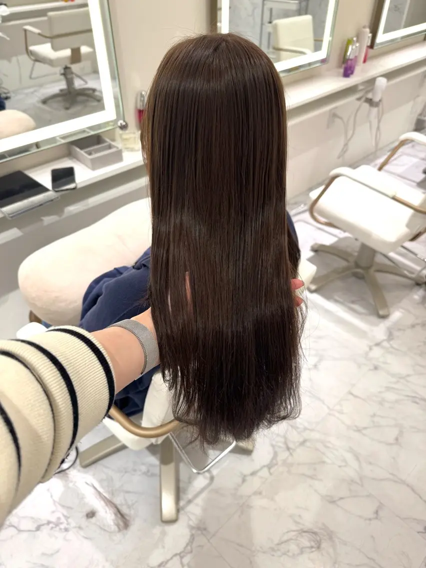 ロング カラー ヘアカラー ParveMix🍀 藤原愛未のヘアスタイル