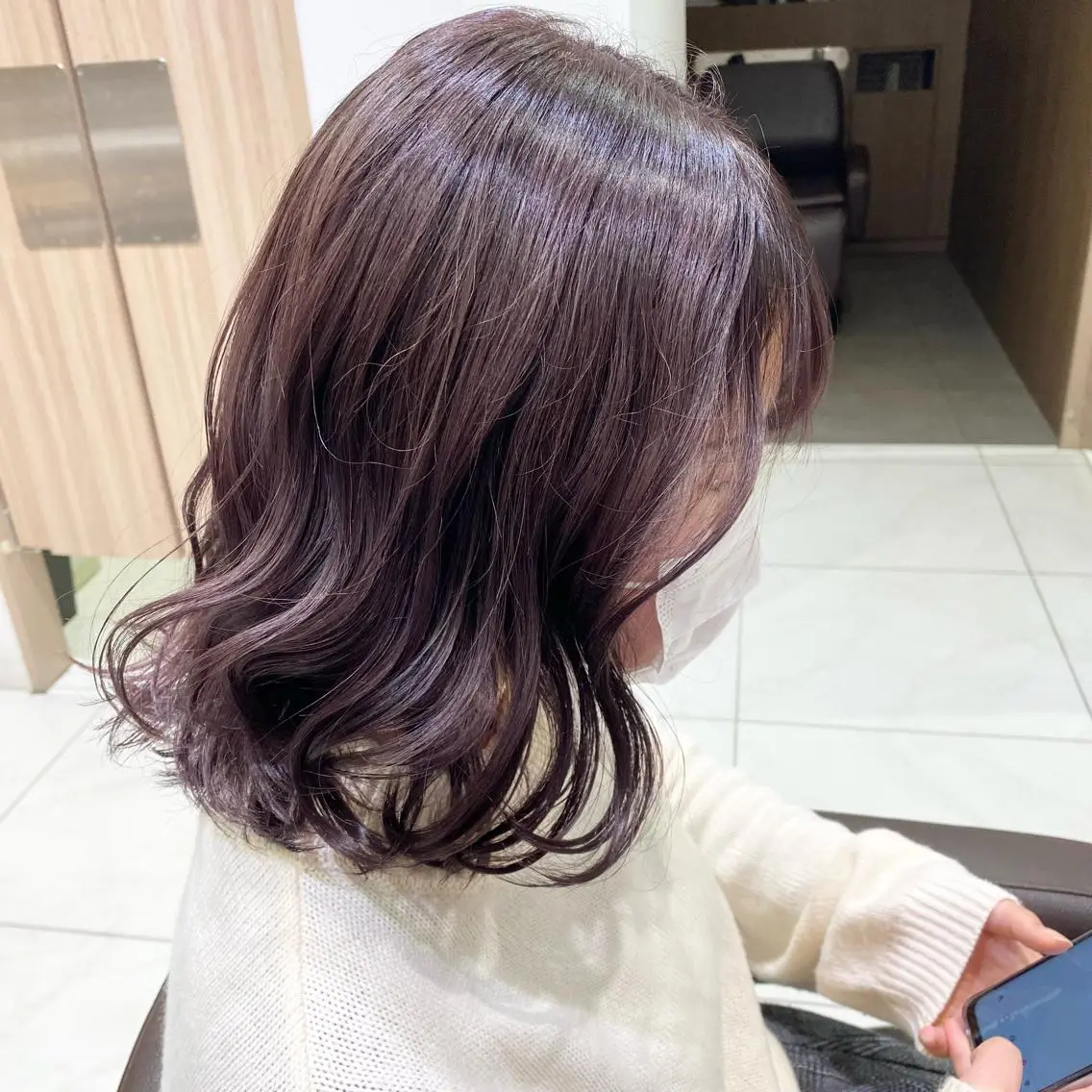 ミディアム カラー 飯田 みづきのヘアスタイル