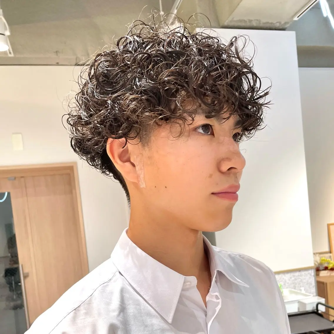 パーマ メンズ メンズパーマ プードルパーマ プードルパーマ カット パーマ メンズ指名no'1 佐藤　亘のヘアスタイル