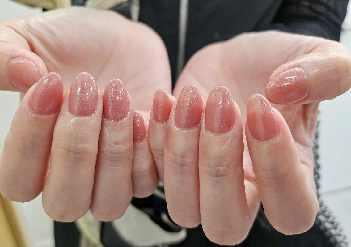 ネイル ジェルネイル オフィスネイル ワンカラーネイル パラジェル シンプルネイル ハンドネイル puku nail 🌼kazu🌼のネイルデザイン