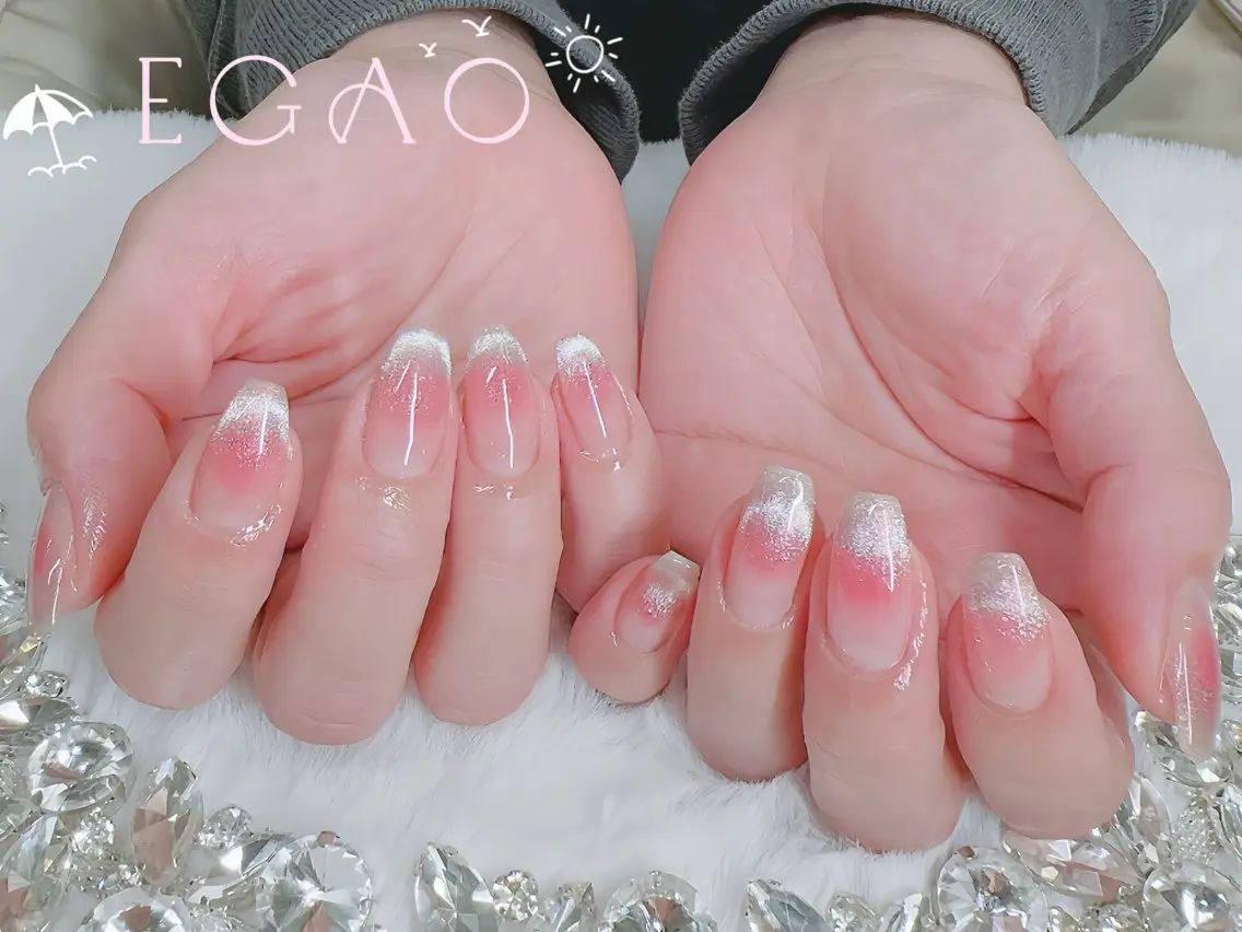 ネイル アートネイル フットネイル フレンチネイル ジェルネイル グラデーション ハンドネイル EGAO NAIL 錦糸町店のネイルデザイン