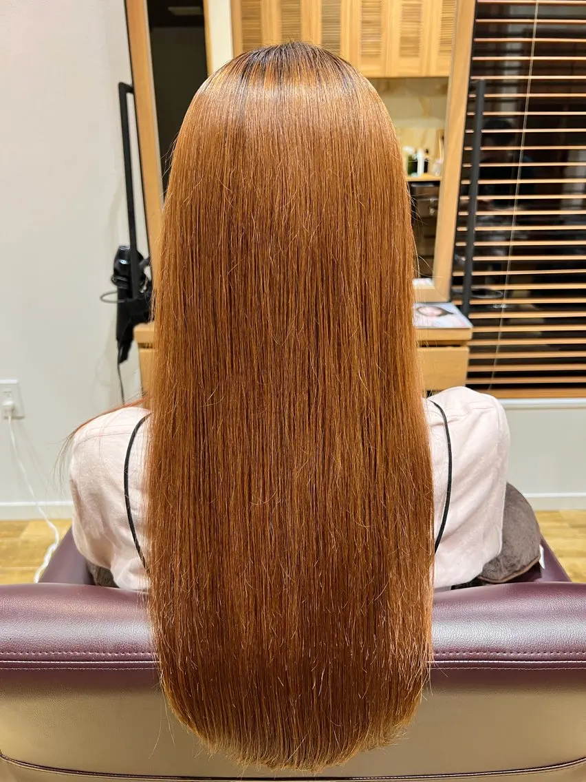 ロング 縮毛矯正 Kako .kのヘアスタイル