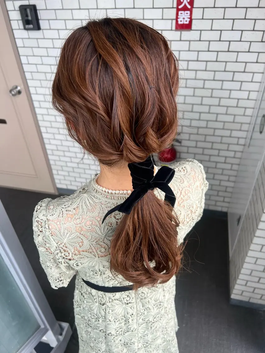 ヘアアレンジ ヘアセット 大人可愛いヘアメイク 💋🧚‍♀️しずかのヘアスタイル