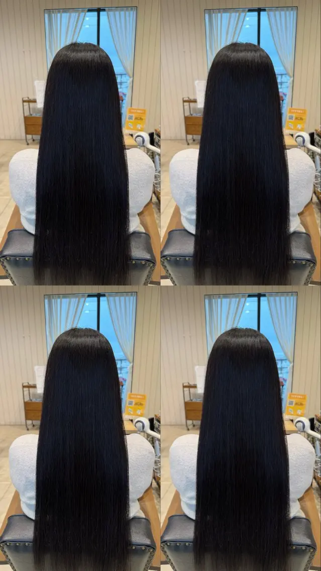 ロング 縮毛矯正 トリートメント 髪質改善ストレート ⭐️髪質改善カラーのヘアスタイル