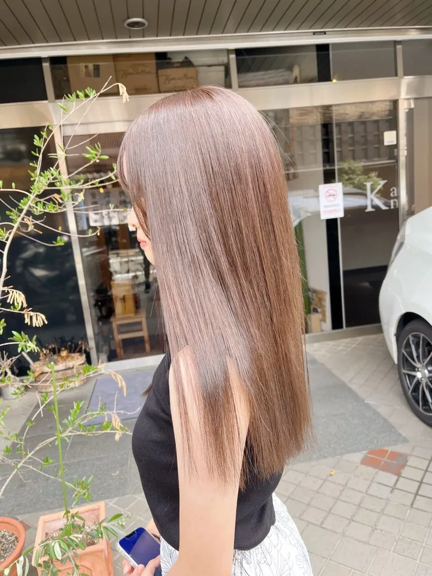 ロング カラー アッシュ 透明感カラー HIYOSHI　✂︎ 艶髪職人のヘアスタイル