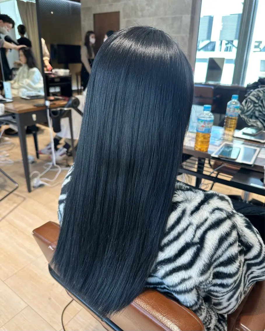 ロング 縮毛矯正 五反田カラーリスト 🖤🫧🪞佳祐のヘアスタイル