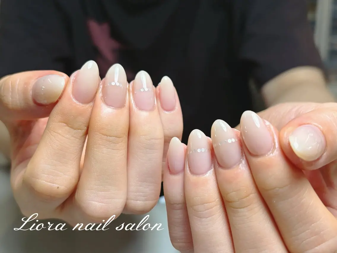 ネイル チークネイル フットネイル フレンチネイル ジェルネイル ガーリー ハンドネイル Liora nailのネイルデザイン
