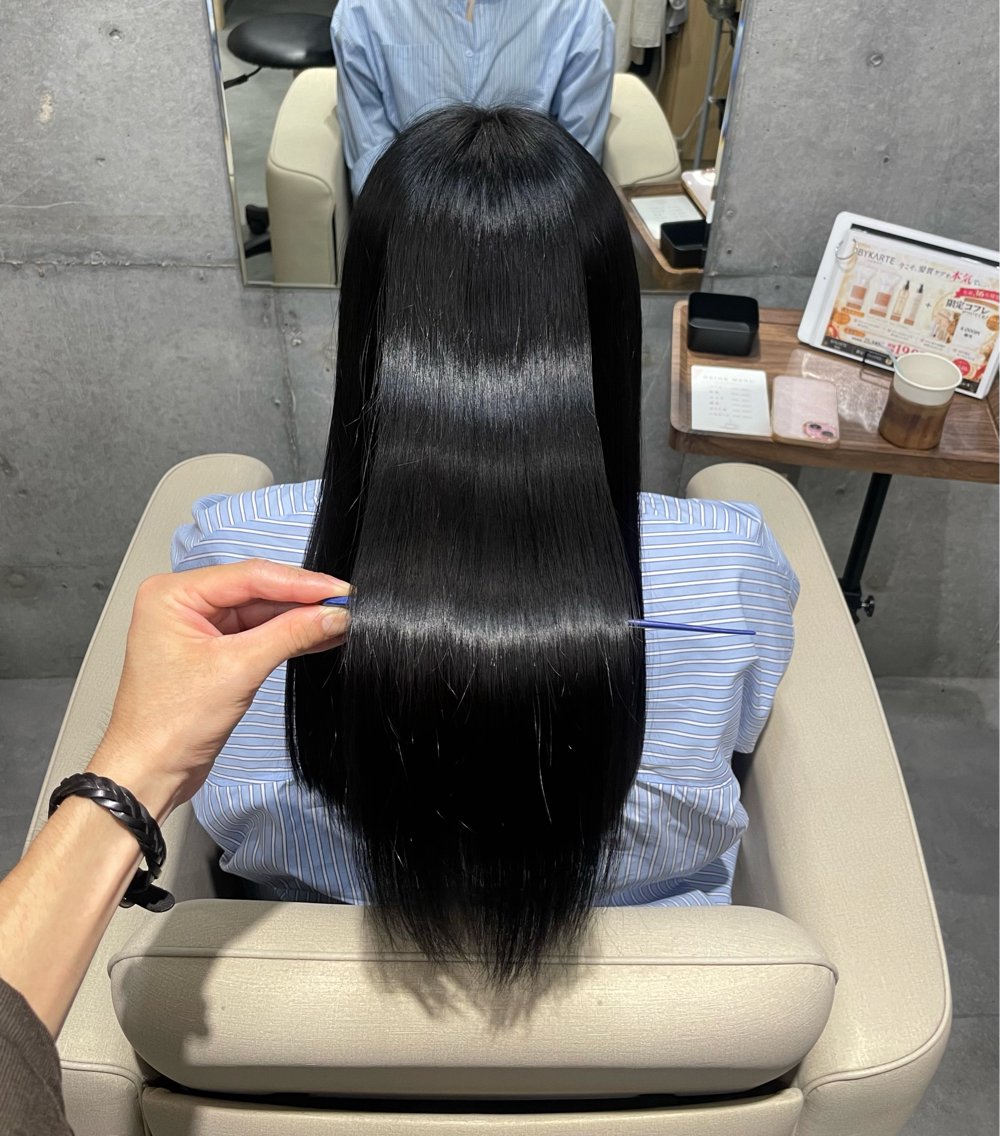 ロング カット ヘアカラー トリートメント 博多/髪質改善/ /縮毛矯正/れいのヘアスタイル