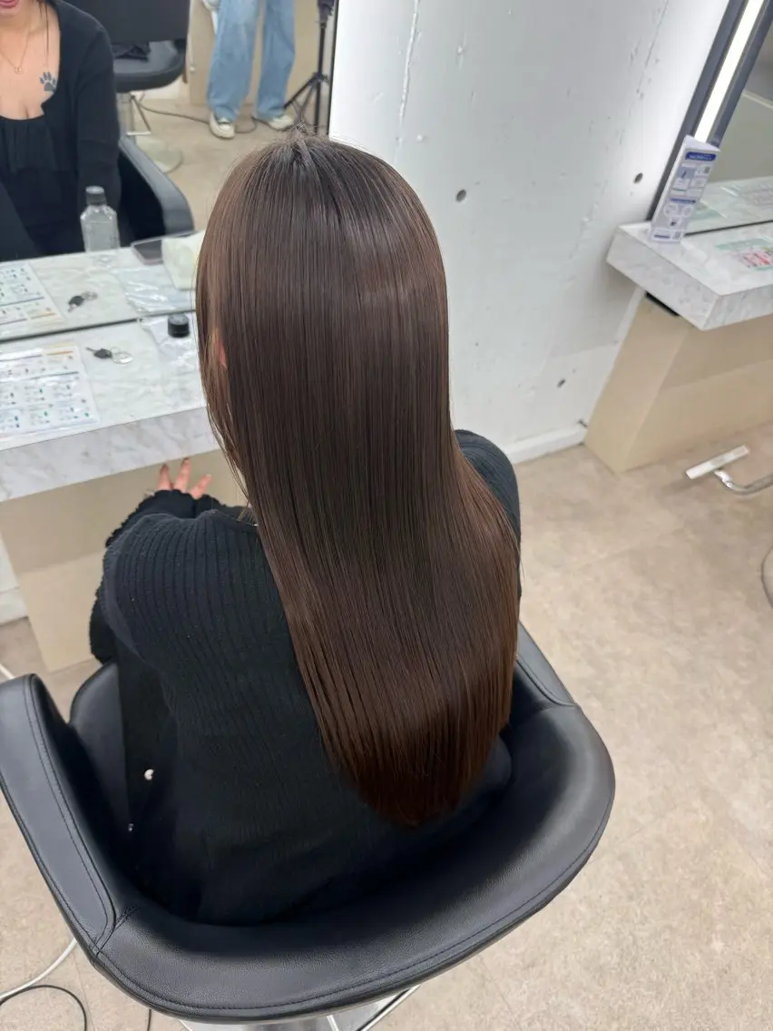 ロング 縮毛矯正 Yamato 🩵のヘアスタイル