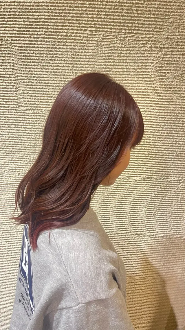 🧡【ブリーチなしで明るく✨️】ダブルカラー➕クイックトリートメント🧡の写真