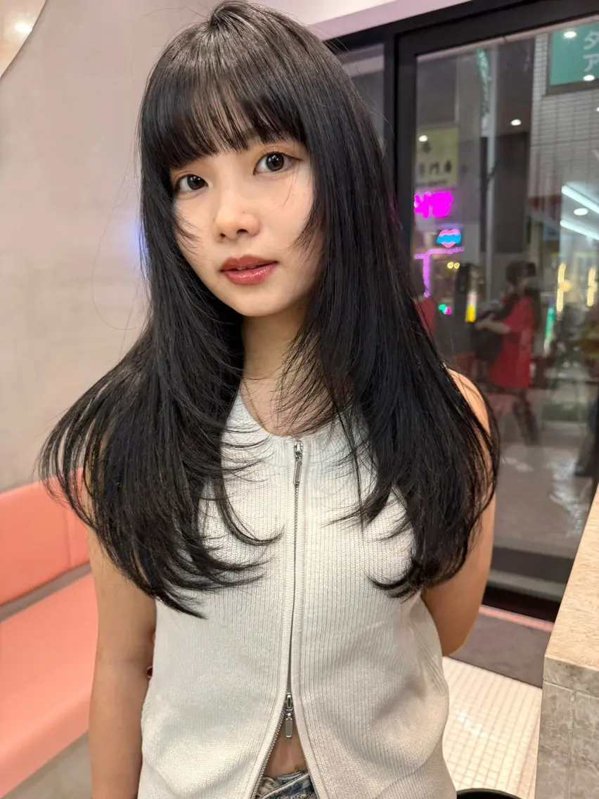 【✨おすすめNo.1!✨】カット+カラー+髪質改善3stepトリートメント🌈の写真