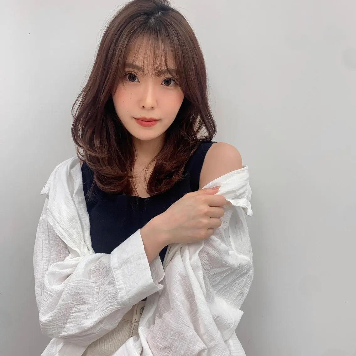 ヘアアレンジ 韓国風🇰🇷うる艶 レイヤー/海青🫧のヘアスタイル