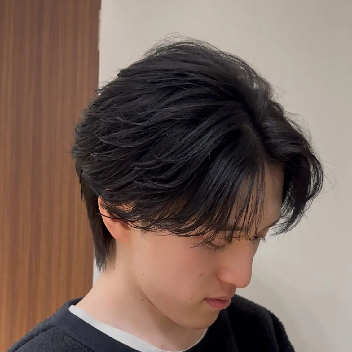 ショート メンズ メンズ特化/フェザー パーマ 和哉のヘアスタイル