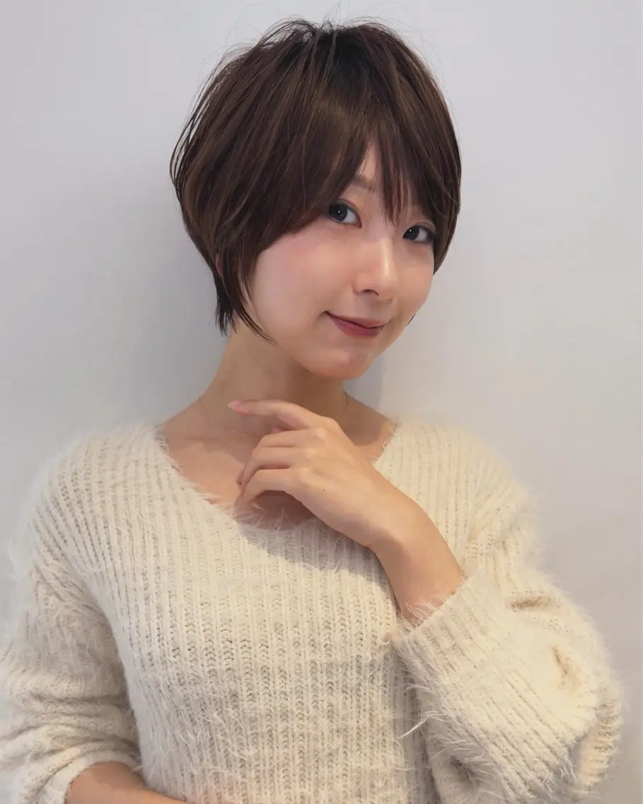 ショート くびれヘア ショートヘア カット ヘアカラー トリートメント 雨宮 美月/ショート特化のヘアスタイル