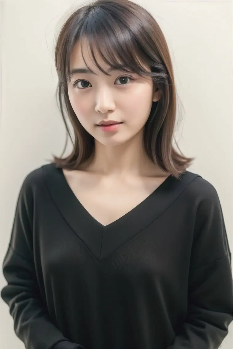 ミディアム ハイライト 髪質改善 韓国風ヘア レイヤーカット 縮毛矯正 カット ヘアカラー トリートメント 髪質改善/レイヤー/ ショート/koshiのヘアスタイル