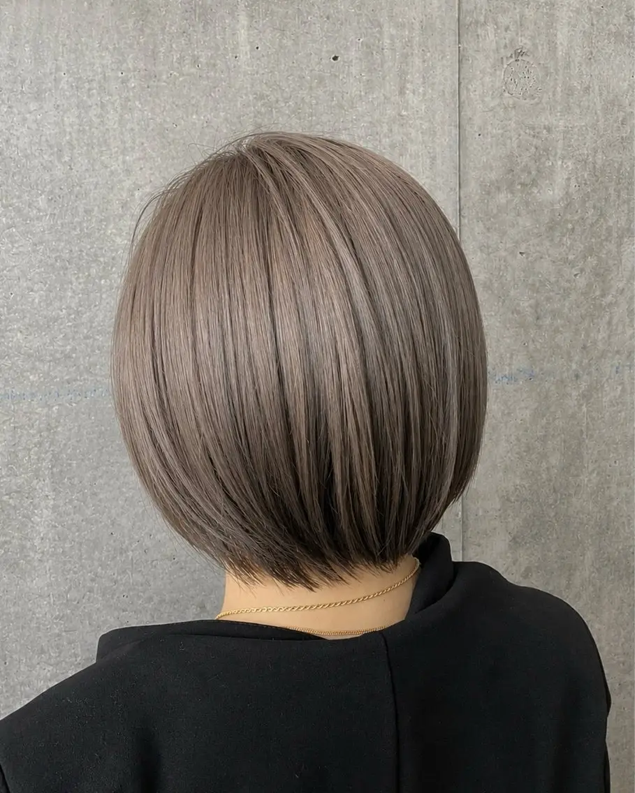 ショート カラー グレージュ ヘアカラー トリートメント 萩原 凌✄のヘアスタイル