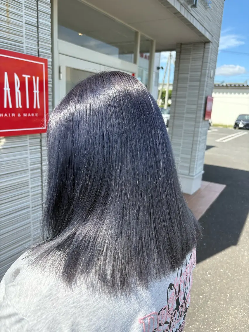 ミディアム EARTH水沢店 さとうせいなのヘアスタイル