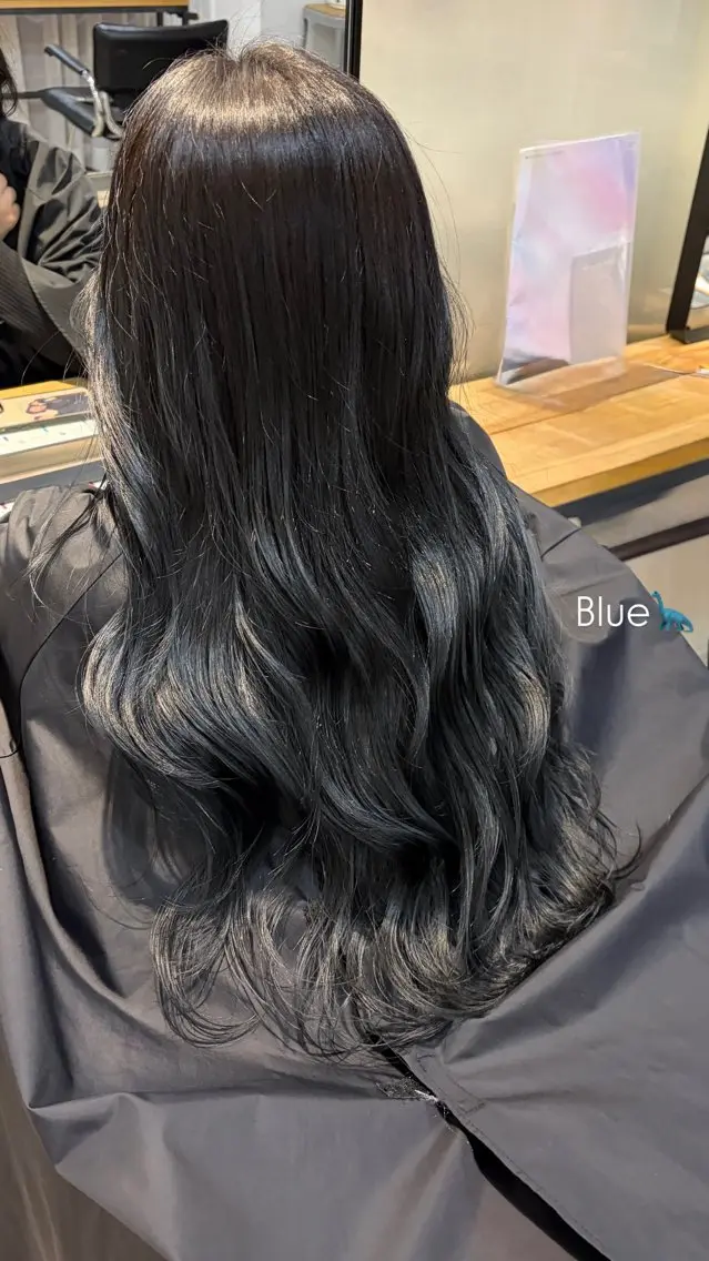 ロング カラー カット ヘアカラー オリーブ/縮毛♡ Natsuno🩰のヘアスタイル