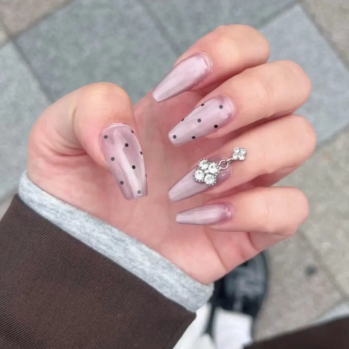 ネイル ドット マグネットネイル ハンドネイル hana_lala _ange🍓💫のネイルデザイン