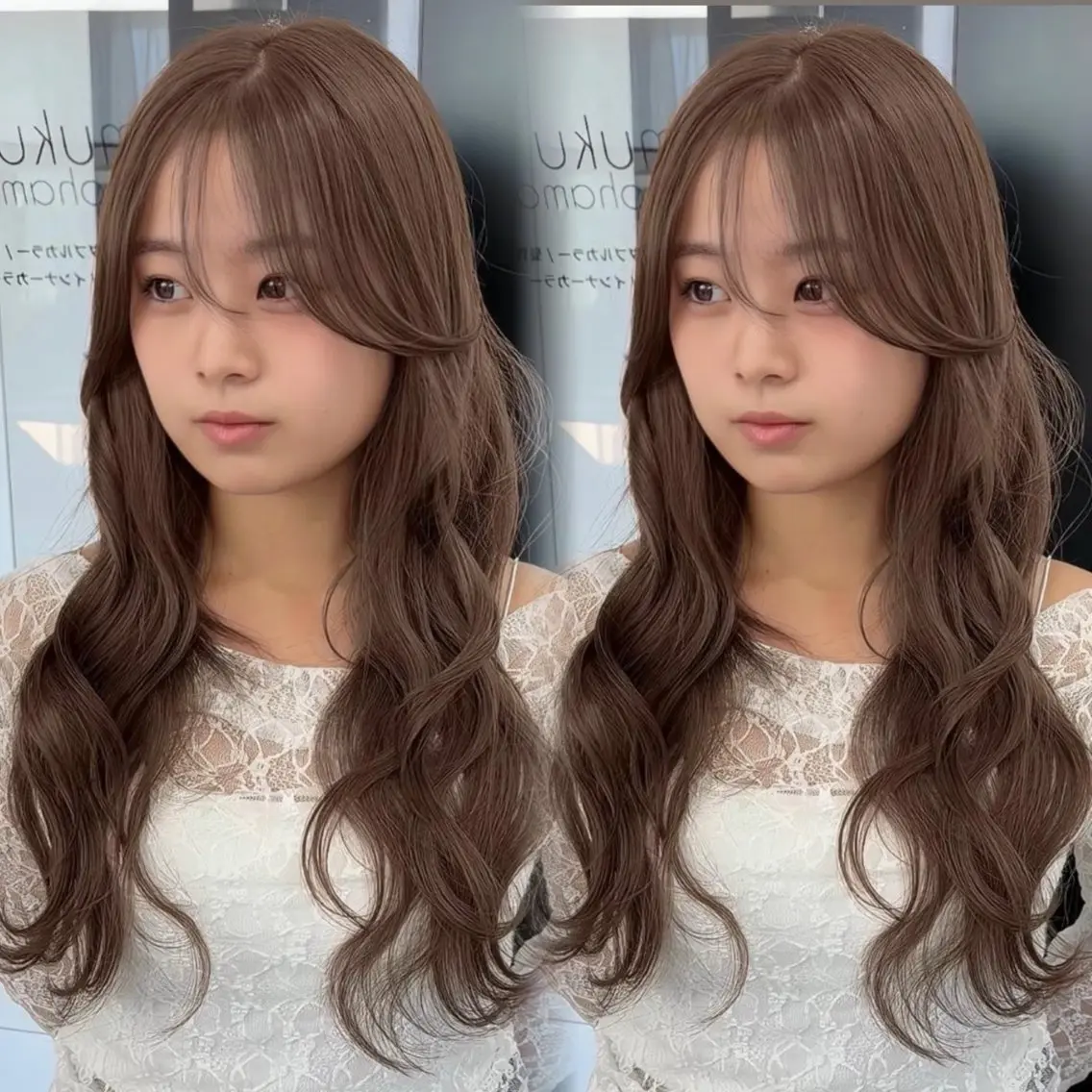 ロング ヘアカラー トリートメント 透明感/艶カラー 🎀Kanonのヘアスタイル